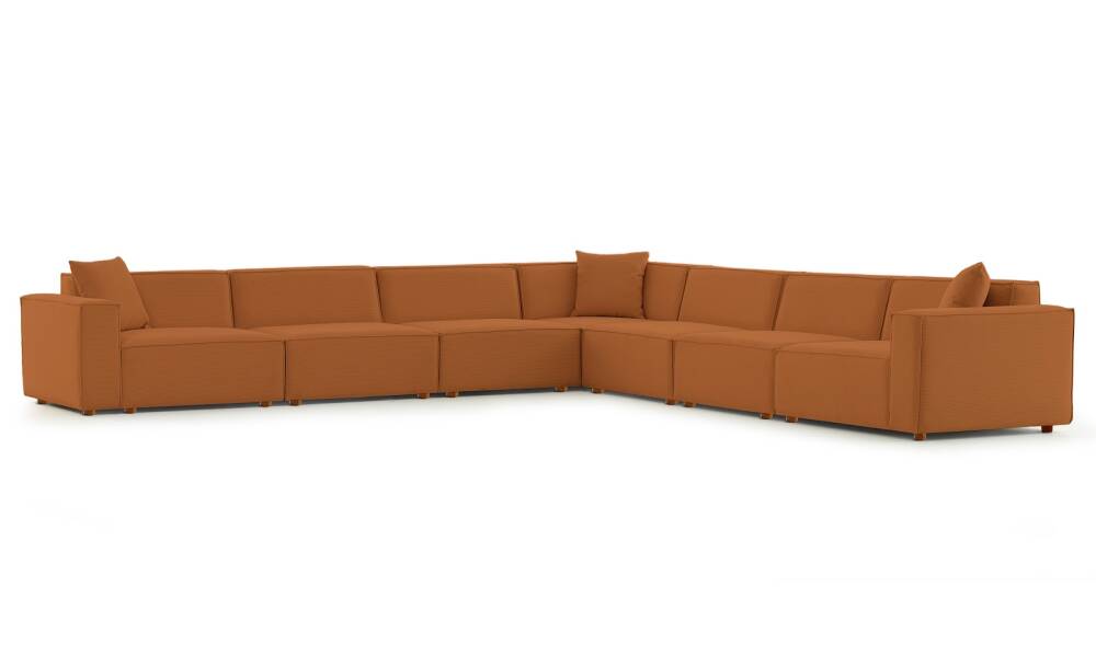 Asana 6 Tekli Köşe Fitilli Kadife Kiremit - 5