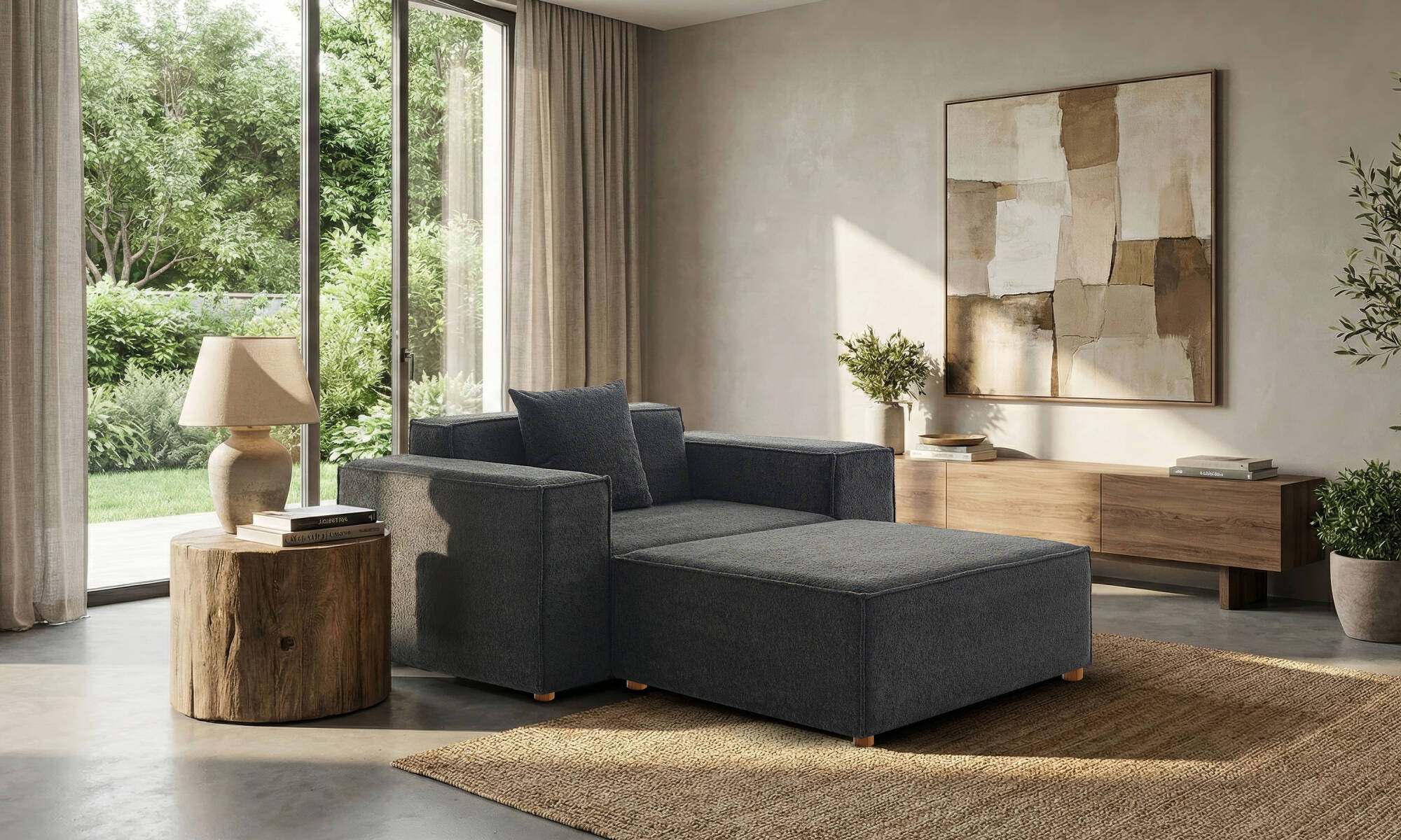 Asana Tekli ve Puf - Bukle - 2