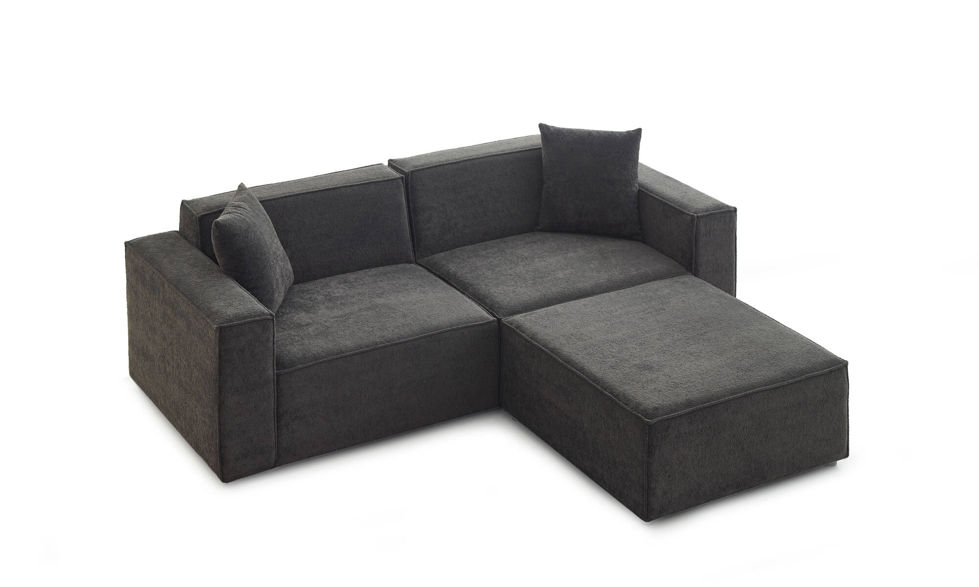 Asana Üçlü ve Puf - Bukle - 4