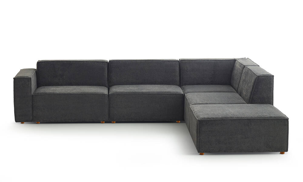 Asana 3 Tekli Köşe ve Puf - Bukle - 3