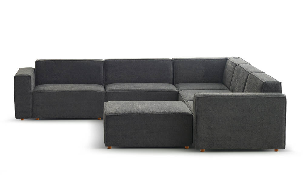 Asana 4 Tekli Köşe ve Puf - Bukle - 3