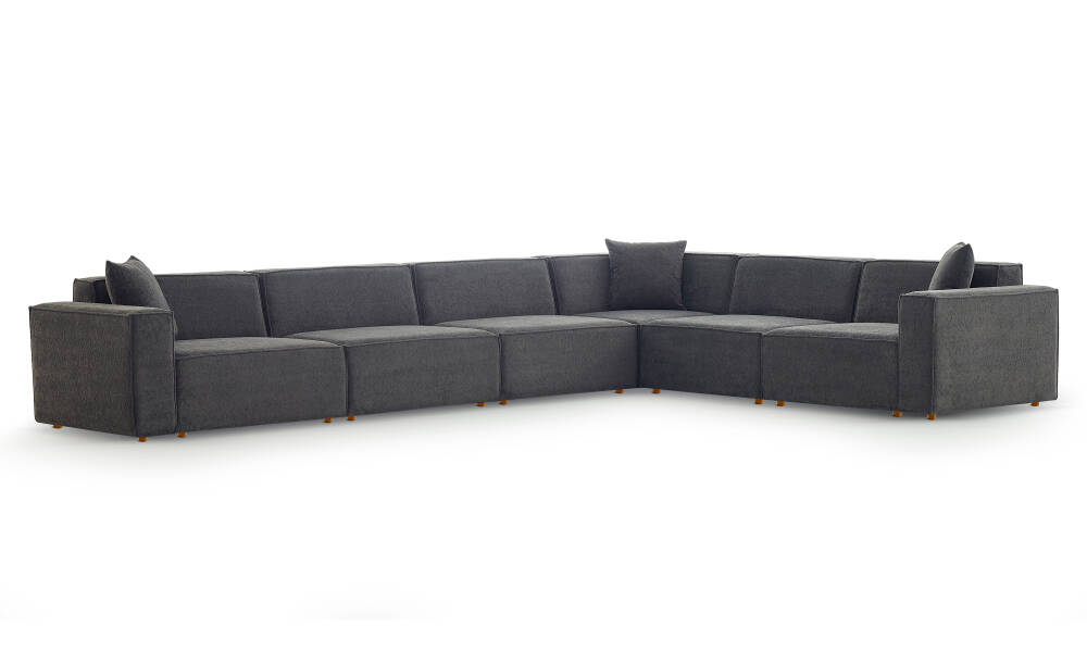 Asana Beş Tekli Köşe Koltuk Takım Ürünü - 6