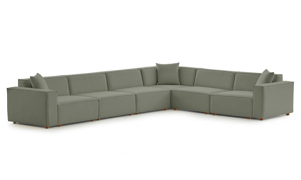 Asana Beş Tekli Köşe Koltuk Takım Ürünü - 4