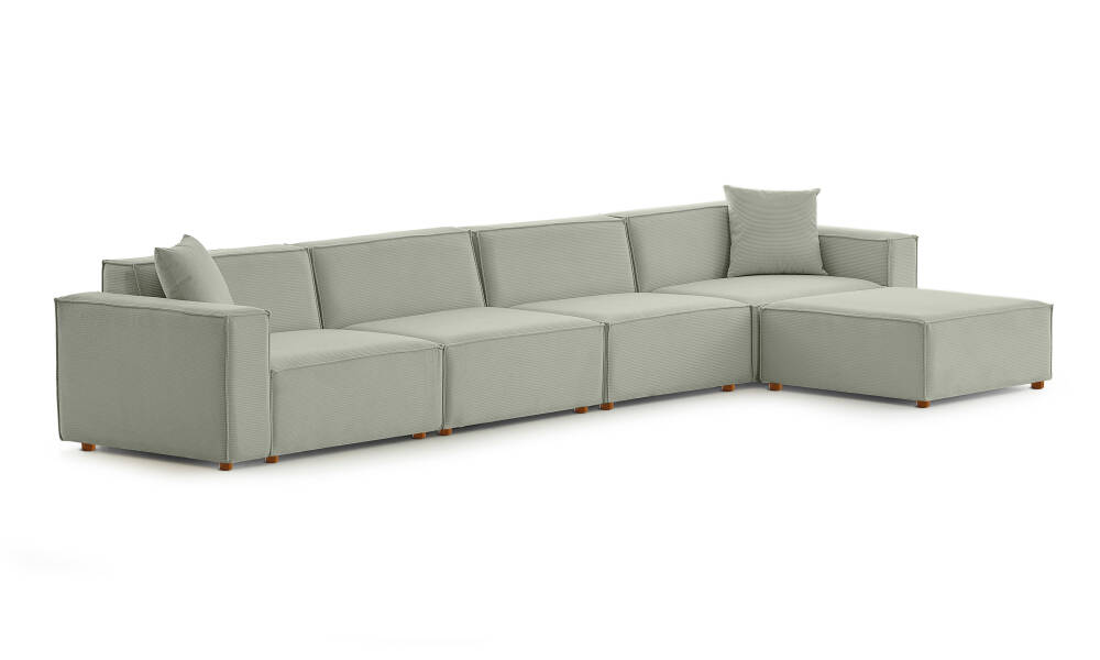 Asana Dört Tekli Koltuk ve Puf Takım Ürünü - 4