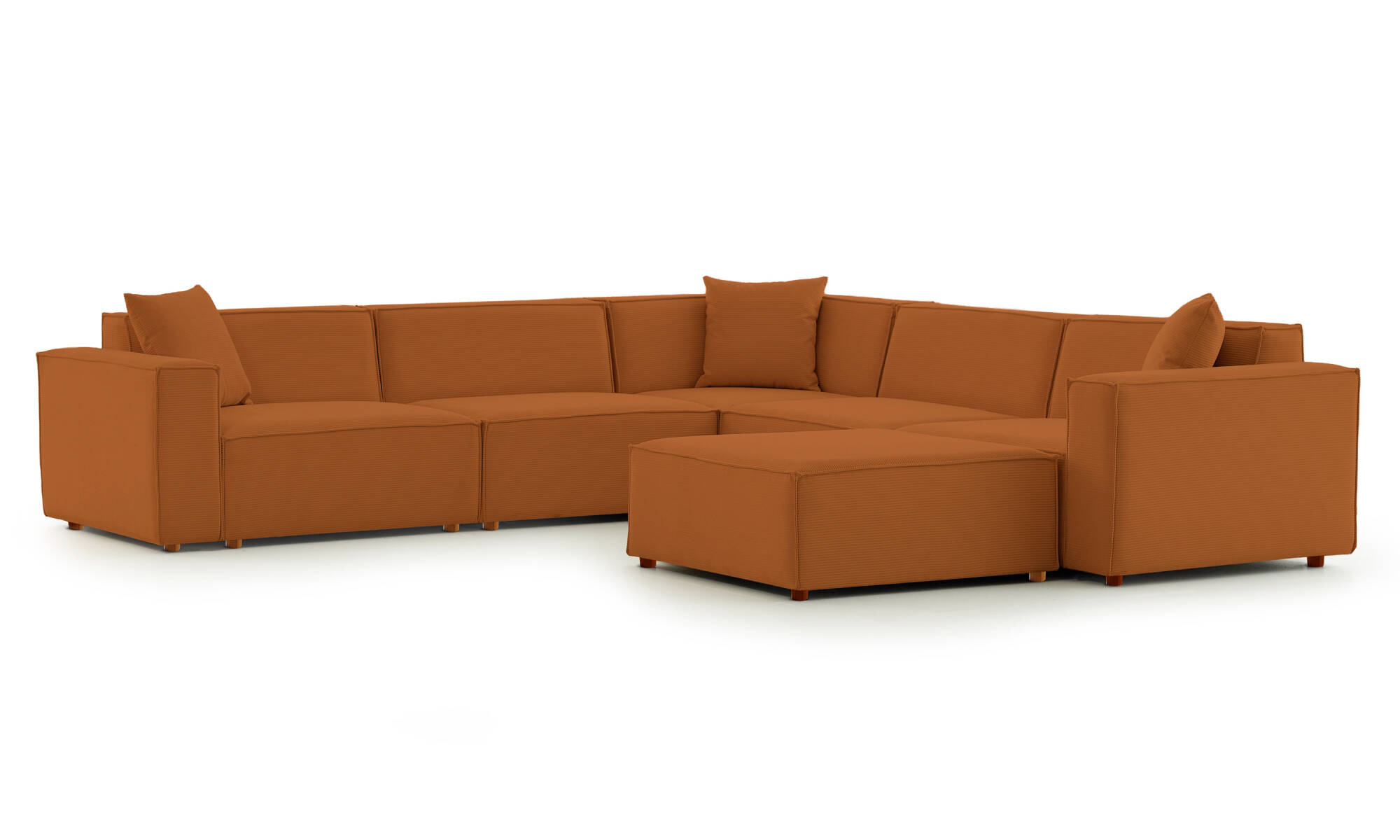 Asana Dört Tekli Köşe Koltuk ve Puf Takım Ürünü - 3