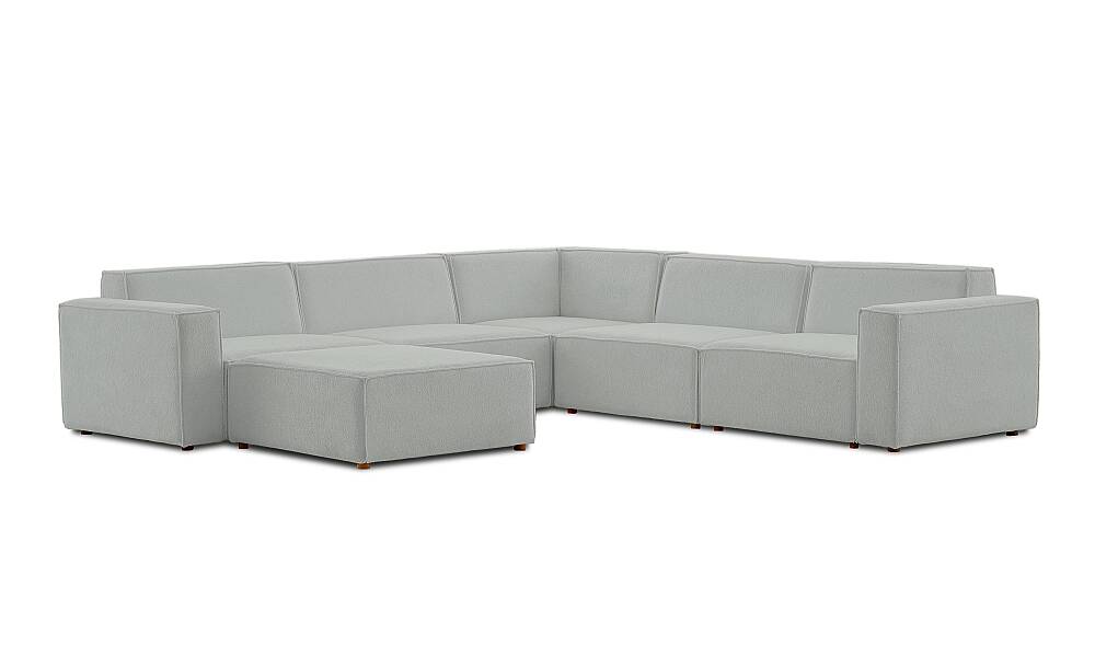 Asana Dört Tekli Köşe Koltuk ve Puf Takım Ürünü - 9