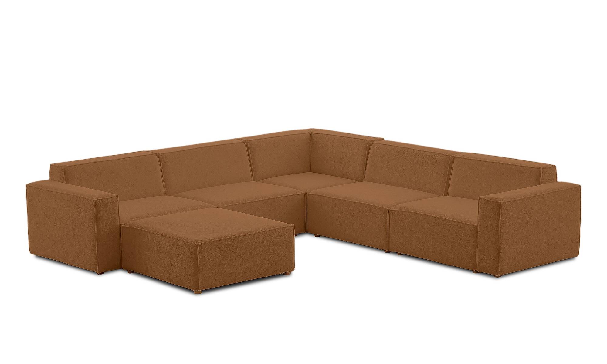 Asana Dört Tekli Köşe Koltuk ve Puf Takım Ürünü - 10