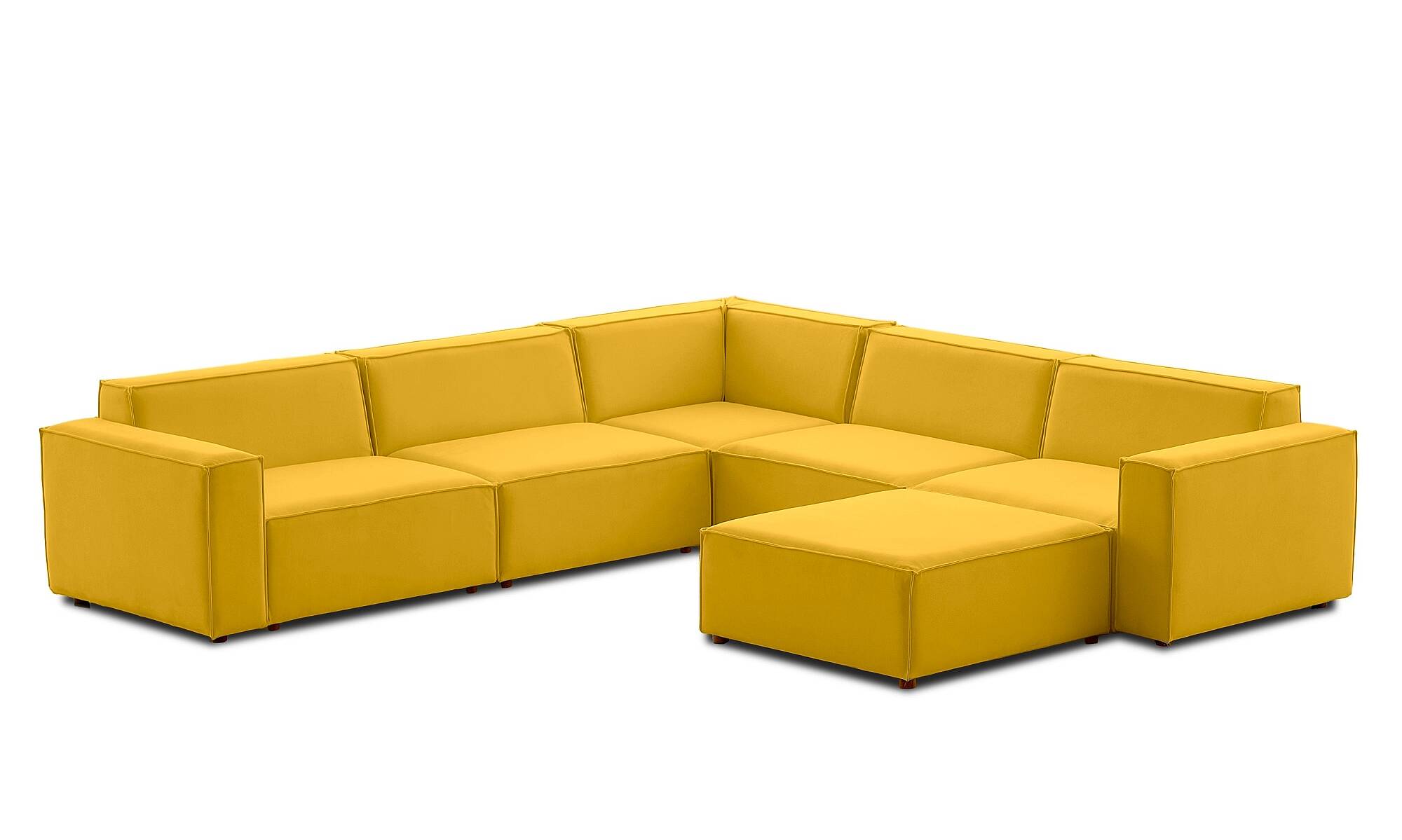 Asana Dört Tekli Köşe Koltuk ve Puf Takım Ürünü - 12