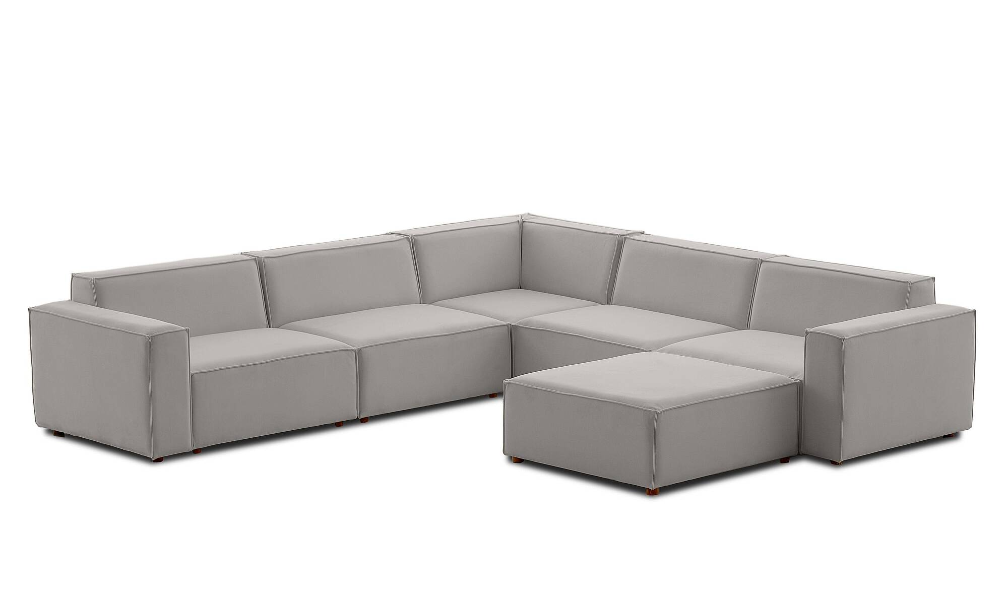 Asana Dört Tekli Köşe Koltuk ve Puf Takım Ürünü - 13