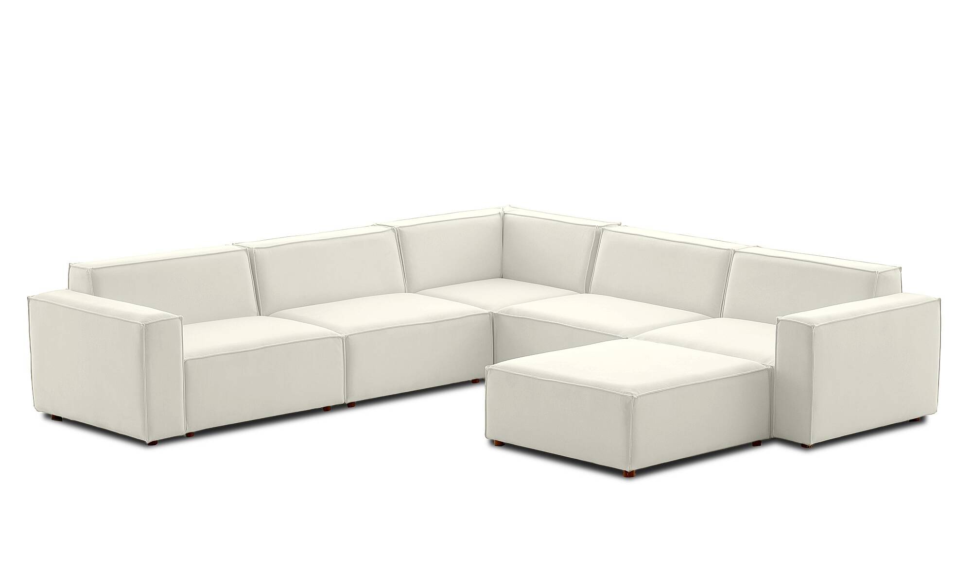 Asana Dört Tekli Köşe Koltuk ve Puf Takım Ürünü - 18