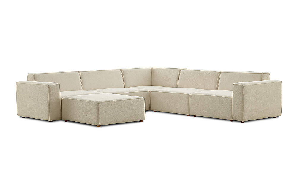 Asana Dört Tekli Köşe ve Puf Takım Ürünü - 4