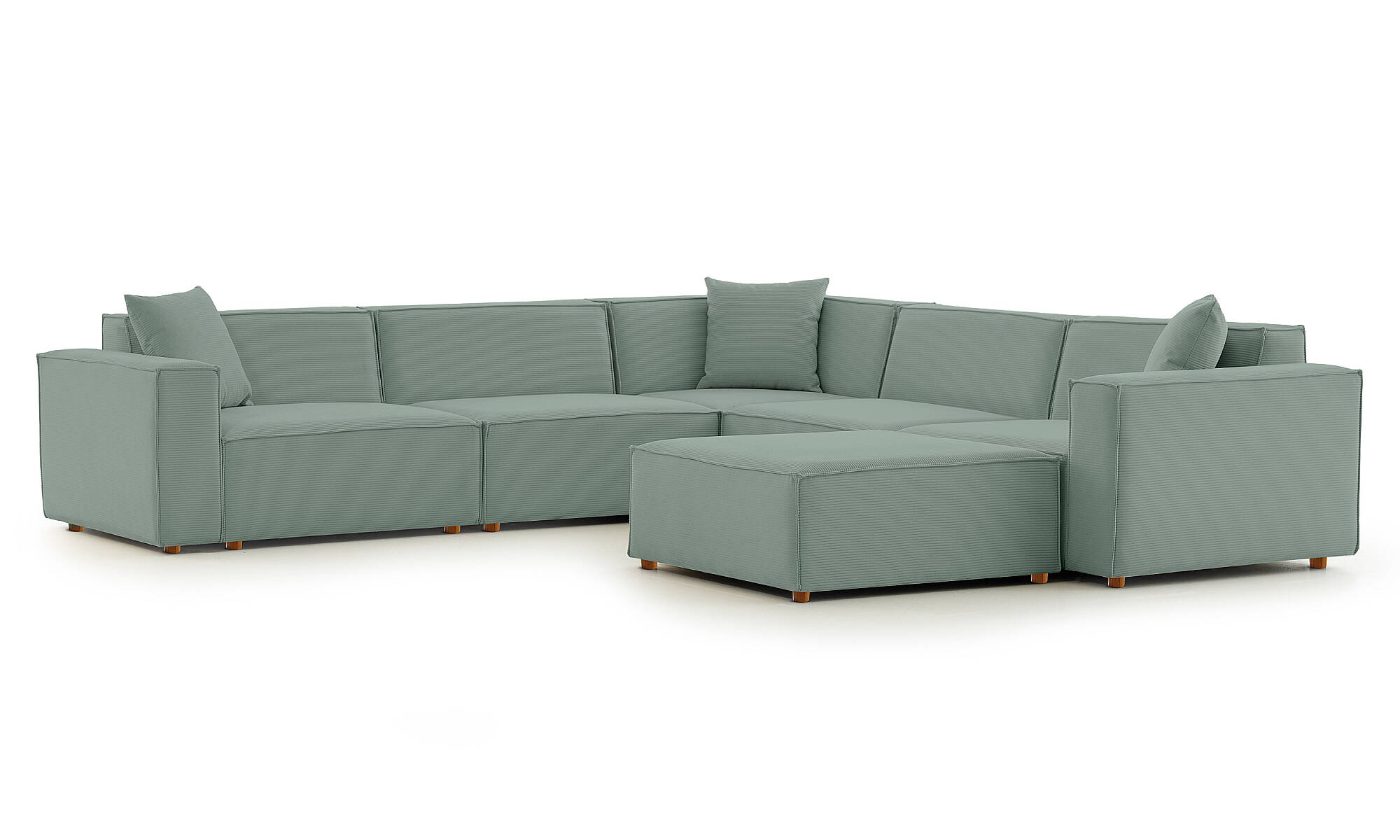 Asana Dört Tekli Köşe ve Puf Takım Ürünü - 9