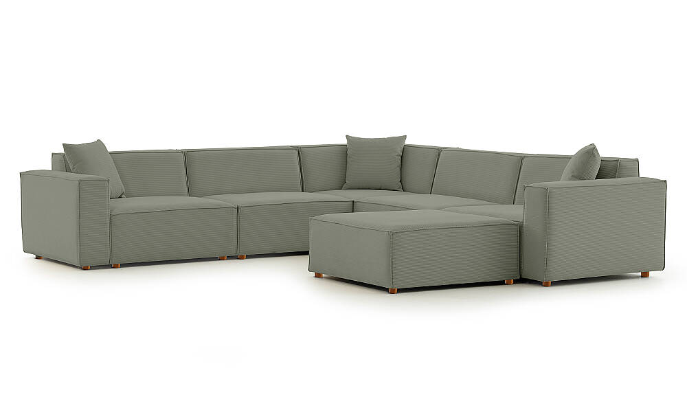 Asana Dört Tekli Köşe ve Puf Takım Ürünü - 11