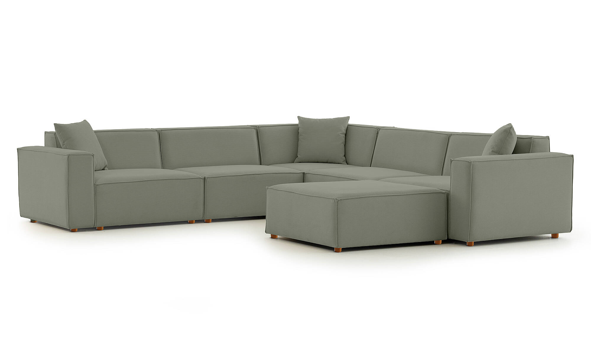 Asana Dört Tekli Köşe ve Puf Takım Ürünü - 11