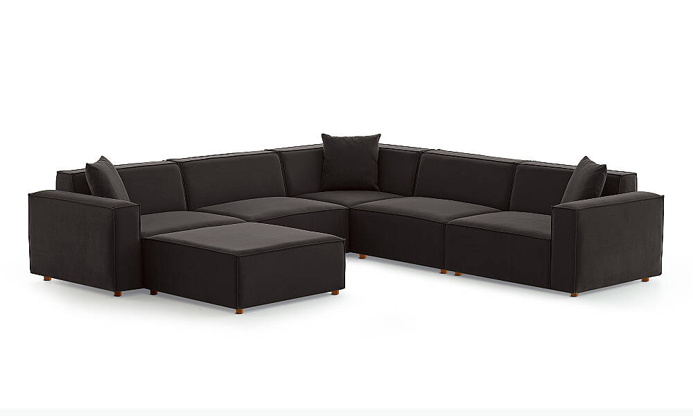 Asana Dört Tekli Köşe ve Puf Takım Ürünü - 13