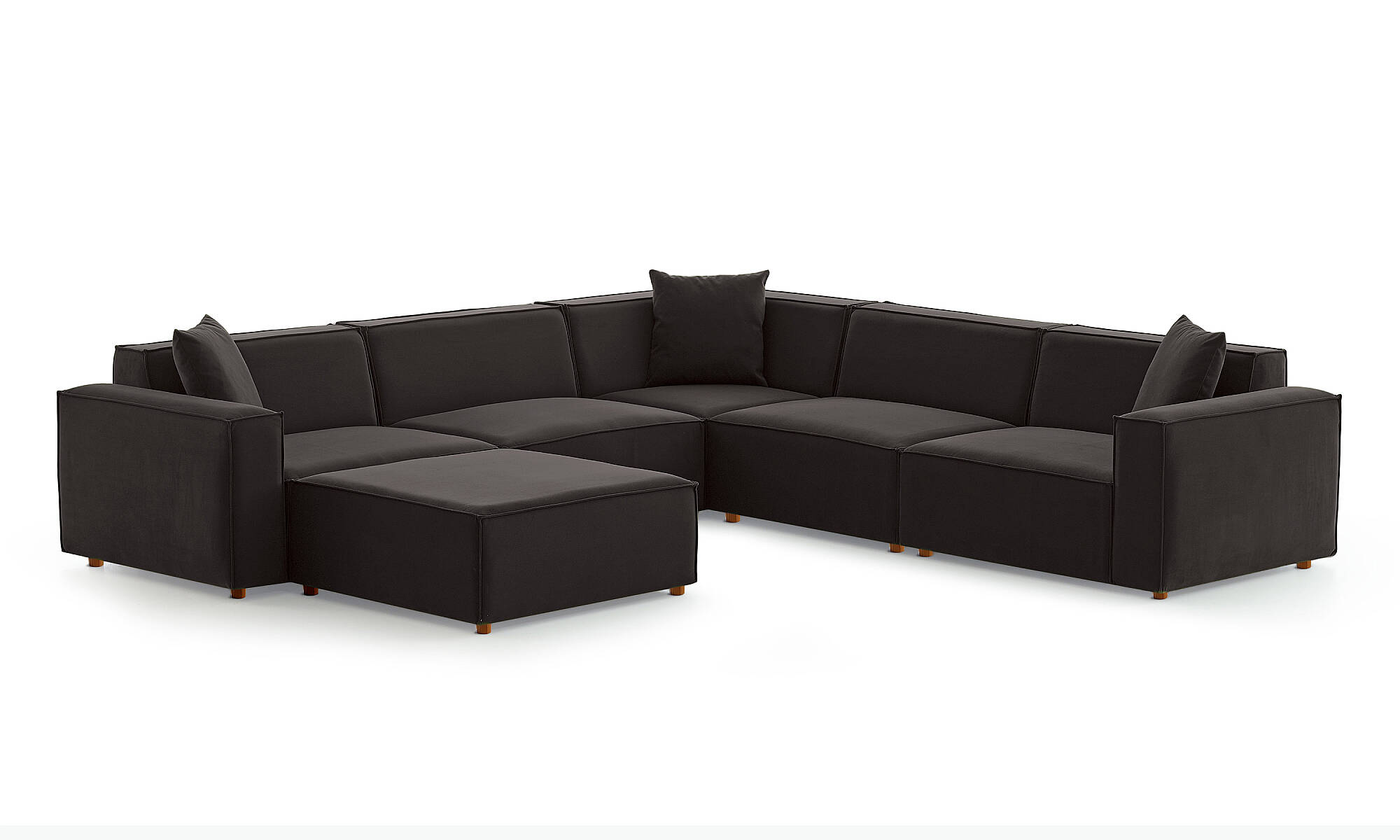 Asana Dört Tekli Köşe ve Puf Takım Ürünü - 13