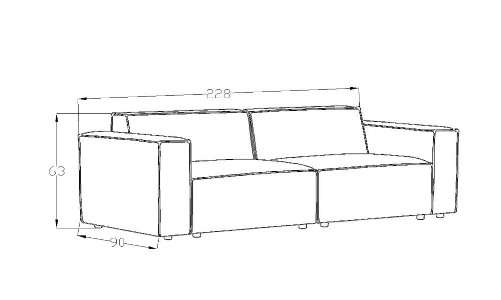Asana Üçlü - Fitilli Kadife - 10