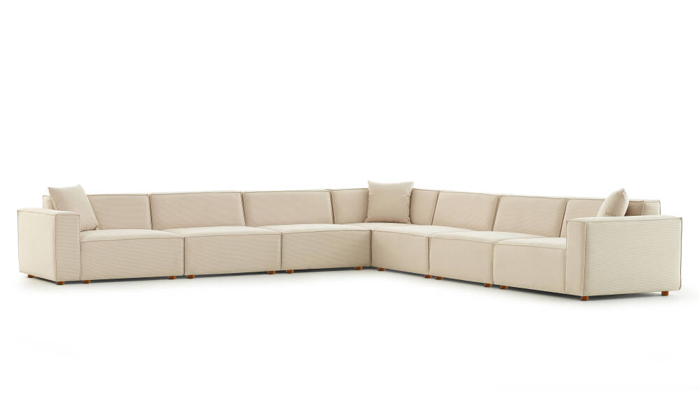 Asana 6 Tekli Köşe - Fitilli Kadife - 4