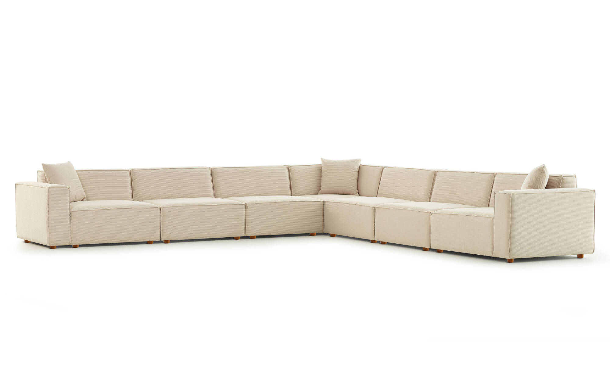 Asana 6 Tekli Köşe - Fitilli Kadife - 4