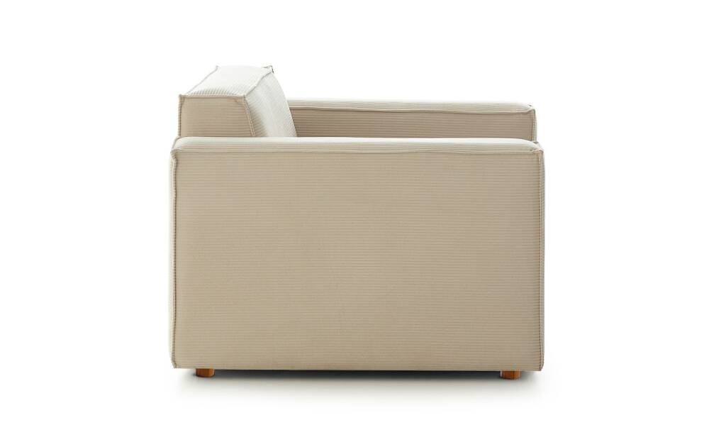 Asana Tekli Fitilli Kadife Krem - 6