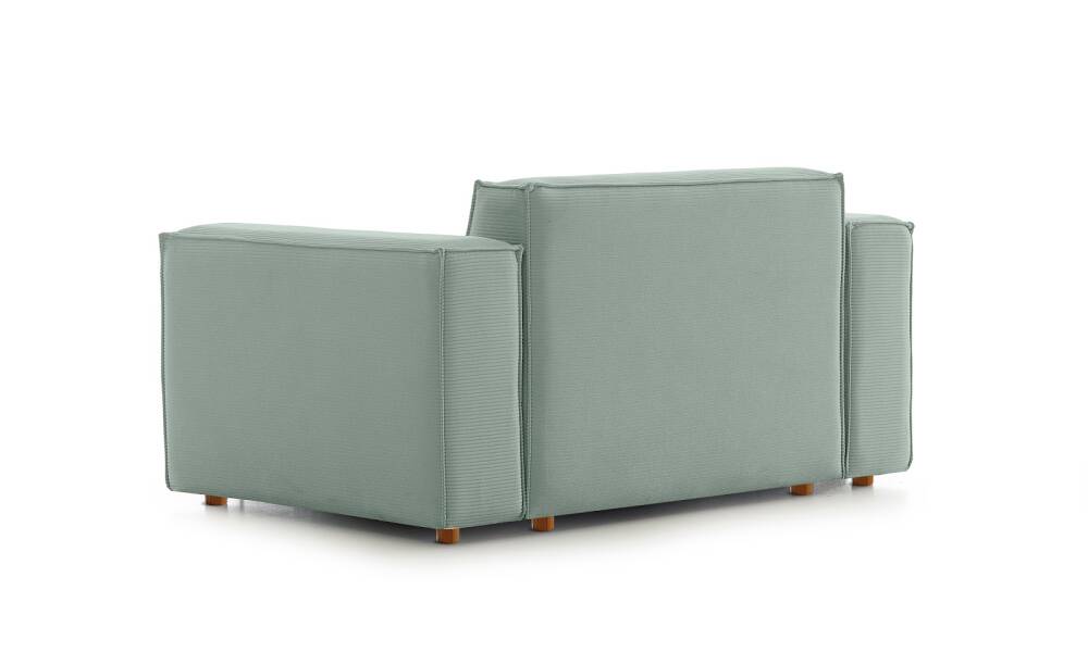 Asana Tekli Fitilli Kadife Pastel Mavi - 6