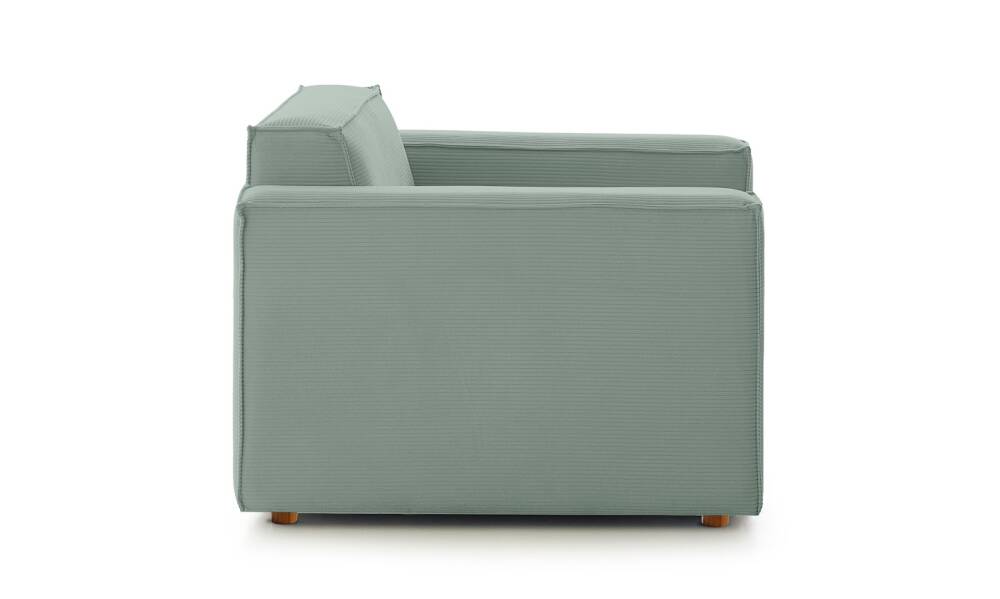 Asana Tekli Fitilli Kadife Pastel Mavi - 5