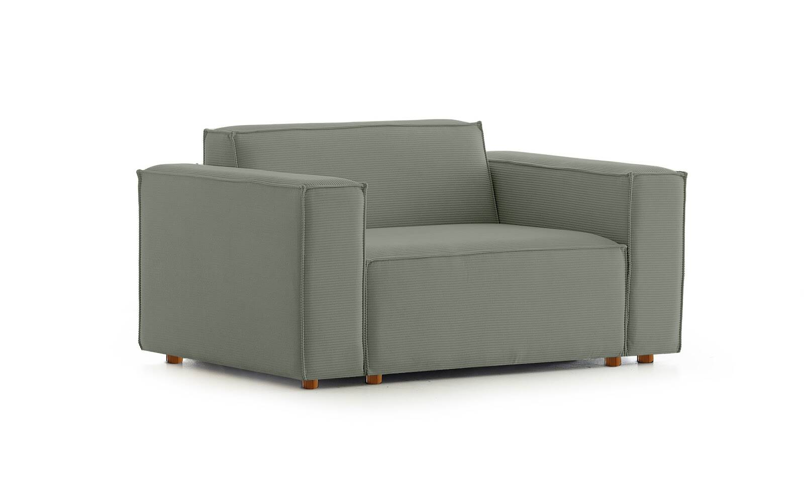 Asana Tekli Fitilli Kadife Su Yeşili - 3