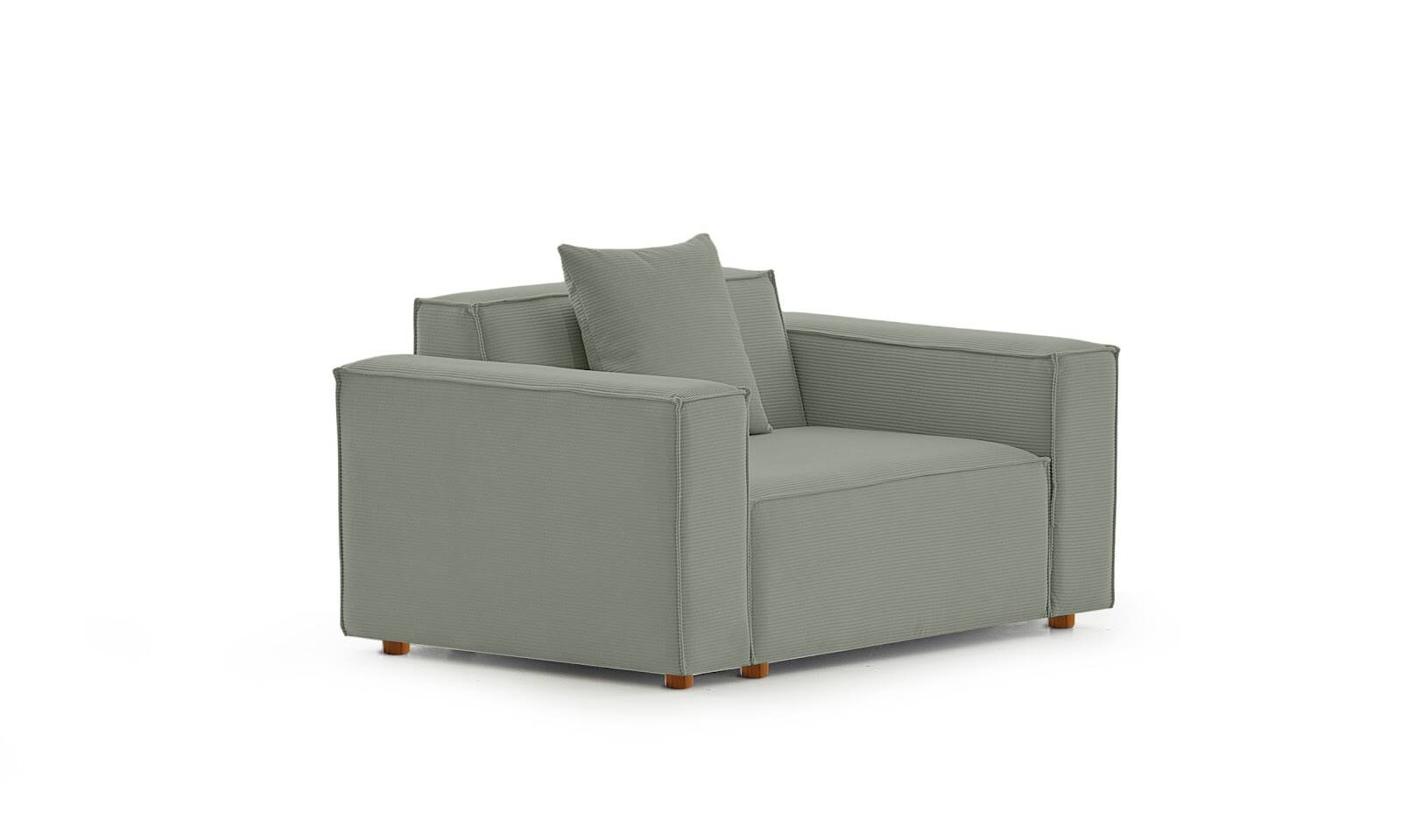 Asana Tekli Fitilli Kadife Su Yeşili - 4