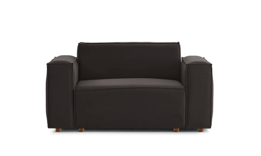 Asana Tekli Kadife Antrasit