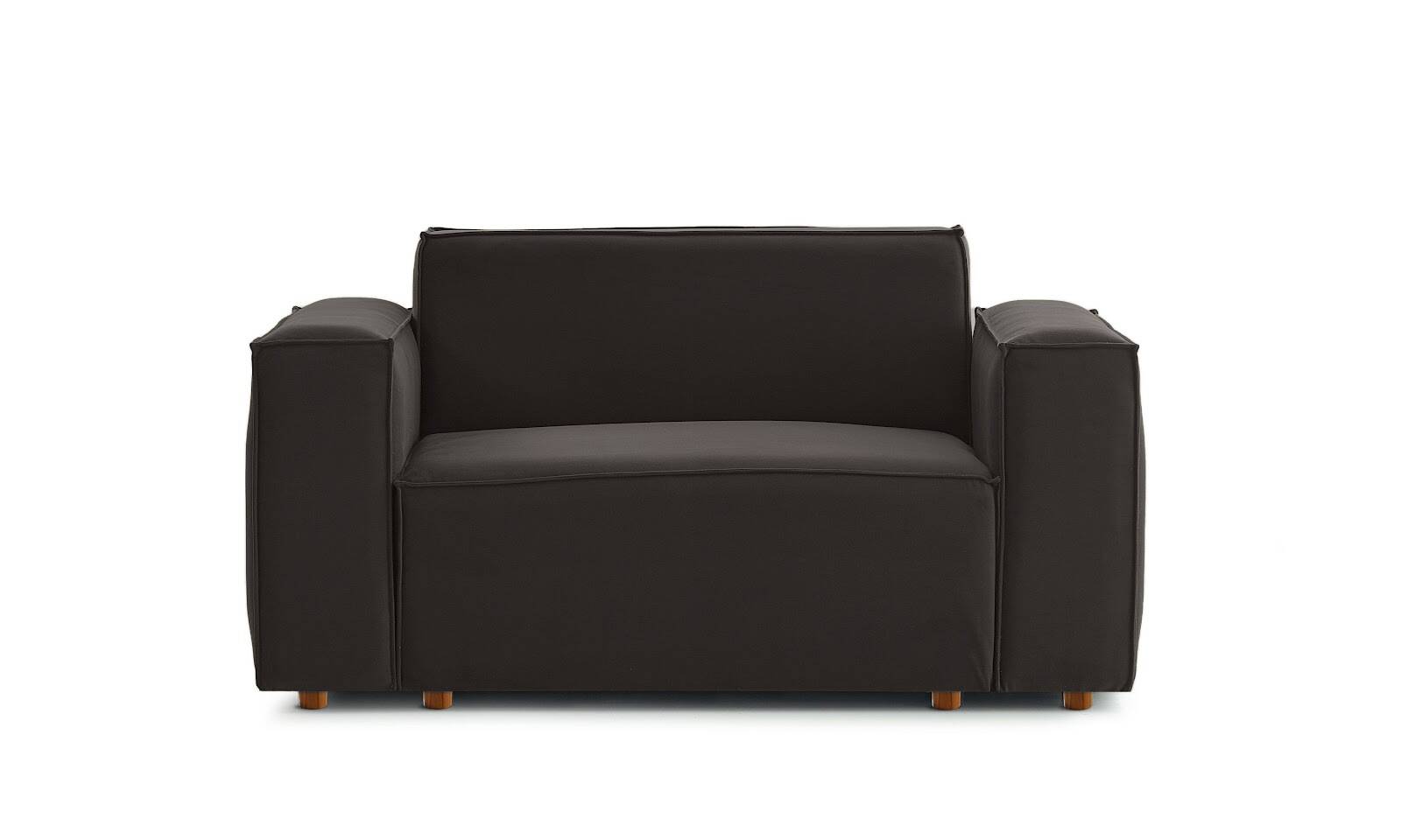 Asana Tekli Kadife Antrasit - 1