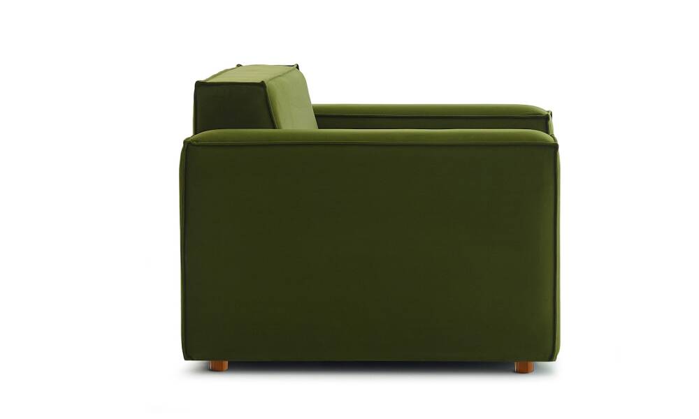 Asana Tekli Kadife Yeşil - 5