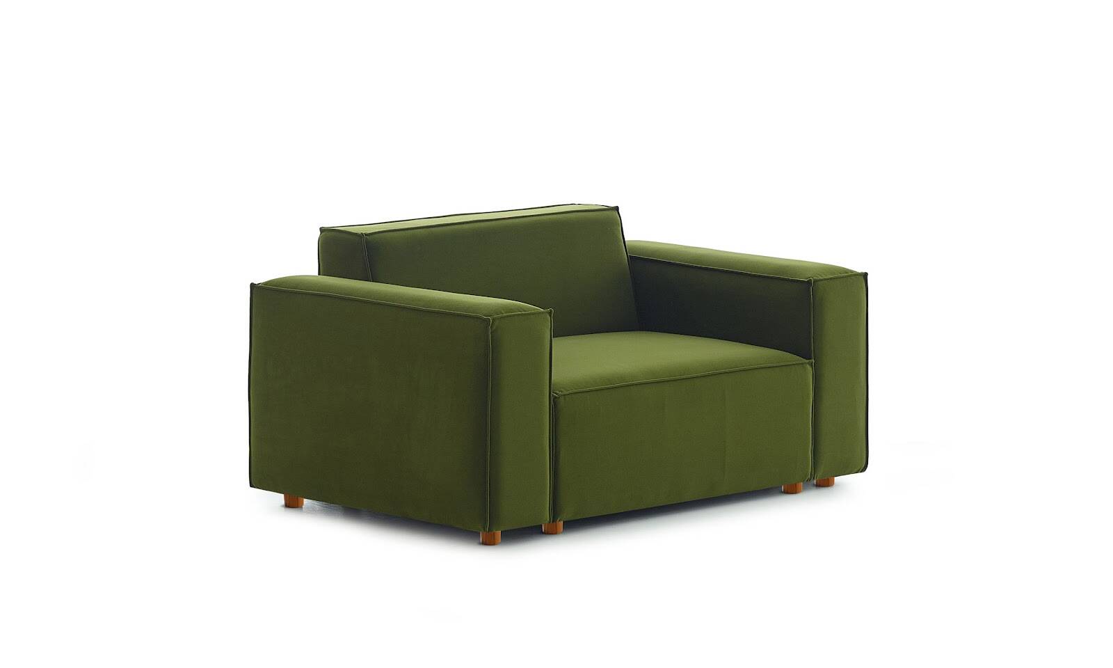 Asana Tekli Kadife Yeşil - 4