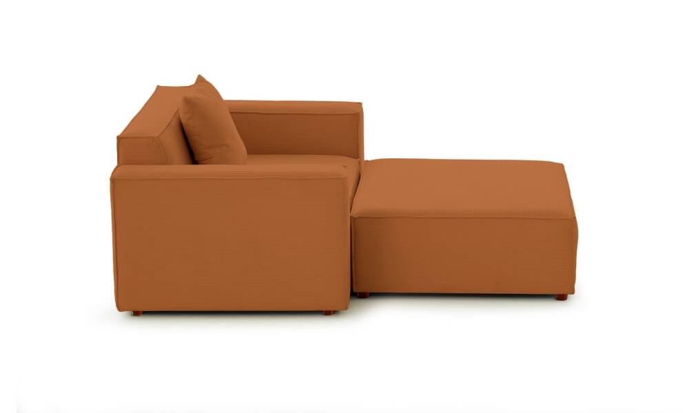 Asana Tekli Puf Fitilli Kadife Kiremit - 7