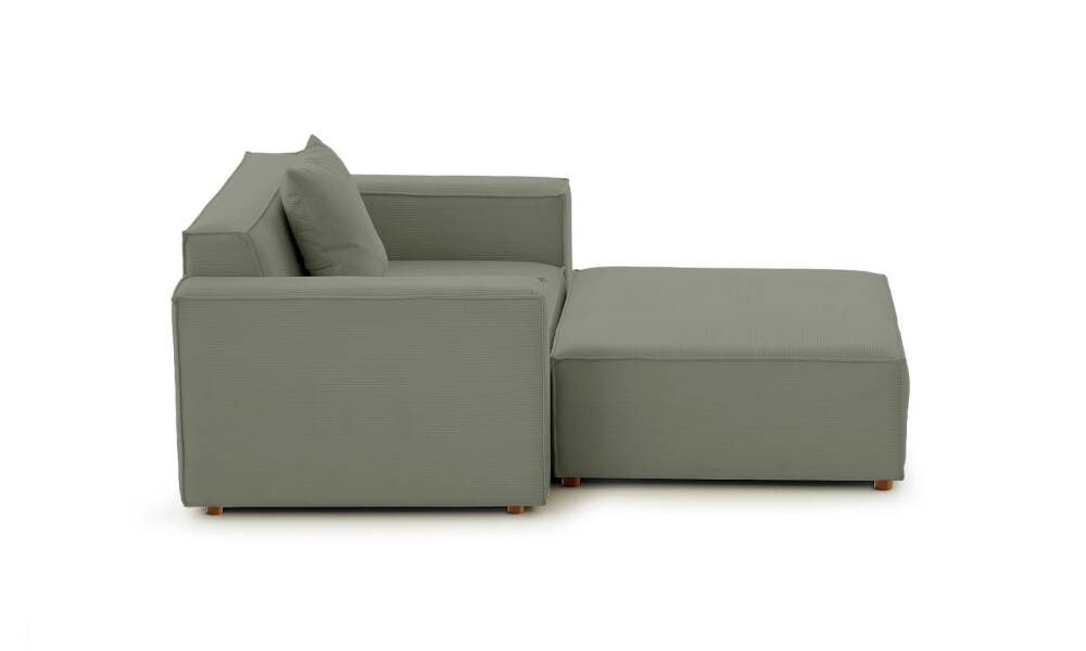 Asana Tekli Puf Fitilli Kadife Su Yeşili - 7