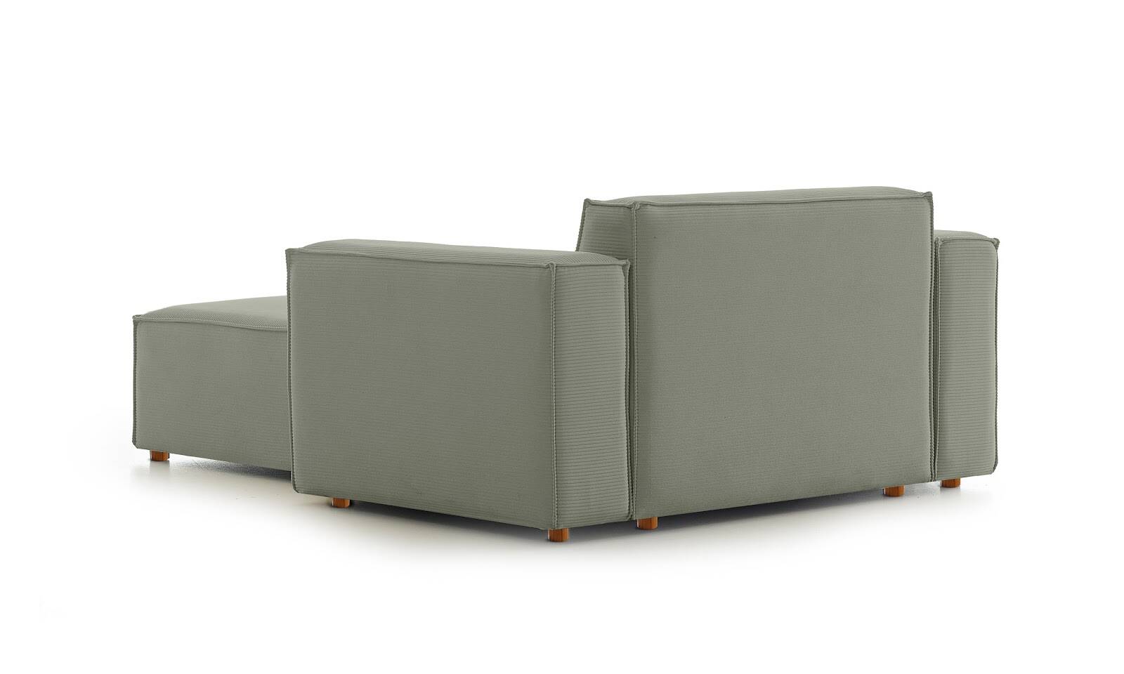 Asana Tekli Puf Fitilli Kadife Su Yeşili - 8