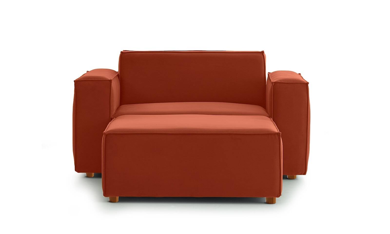 Asana TekliPuf Kadife Kiremit - 1