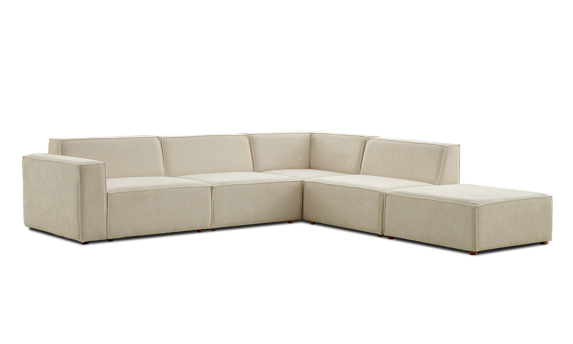 Asana Üç Tekli Köşe Koltuk ve Puf Takım Ürünü - 12