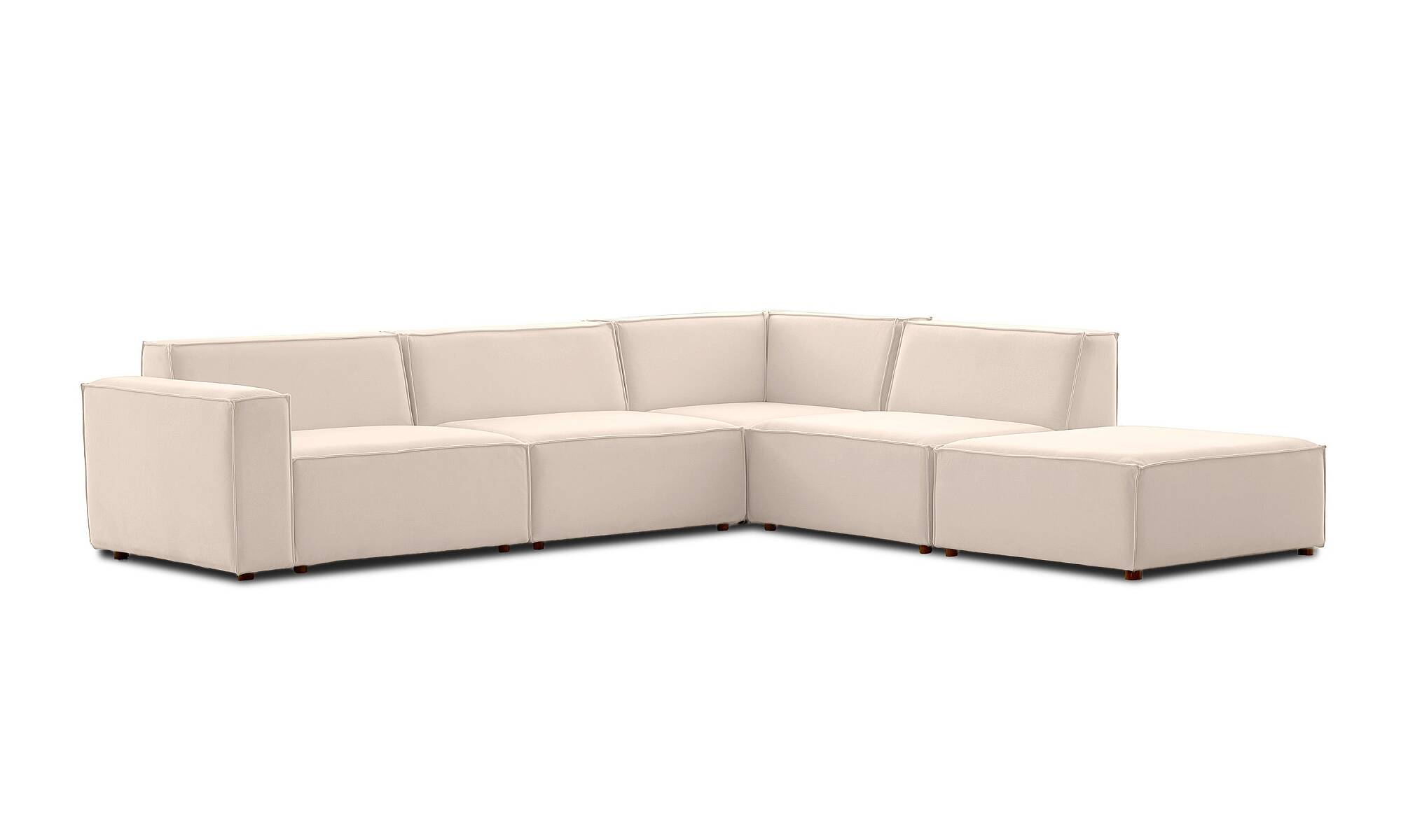 Asana Üç Tekli Köşe Koltuk ve Puf Takım Ürünü - 17