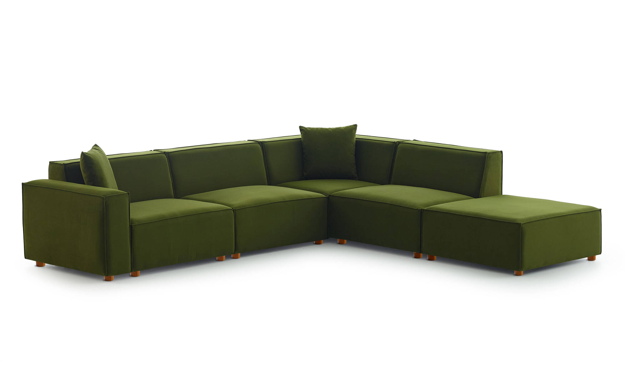 Asana Üç Tekli Köşe Koltuk ve Puf Takım Ürünü - 7