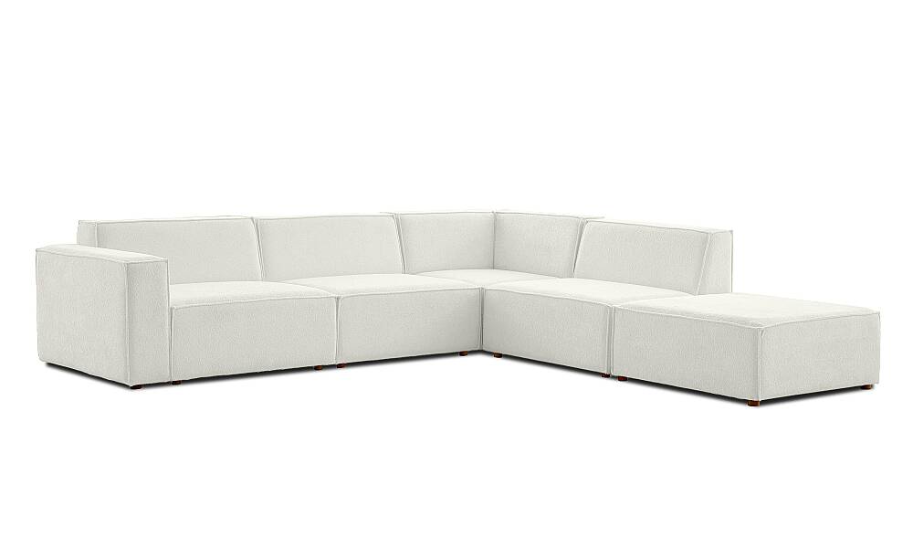 Asana Üç Tekli Köşe Koltuk ve Puf Takım Ürünü - 10