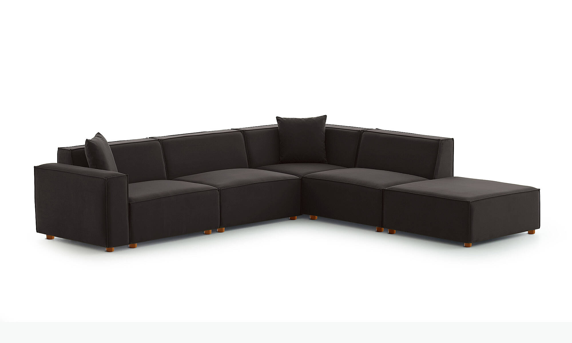 Asana Üç Tekli Köşe Koltuk ve Puf Takım Ürünü - 13