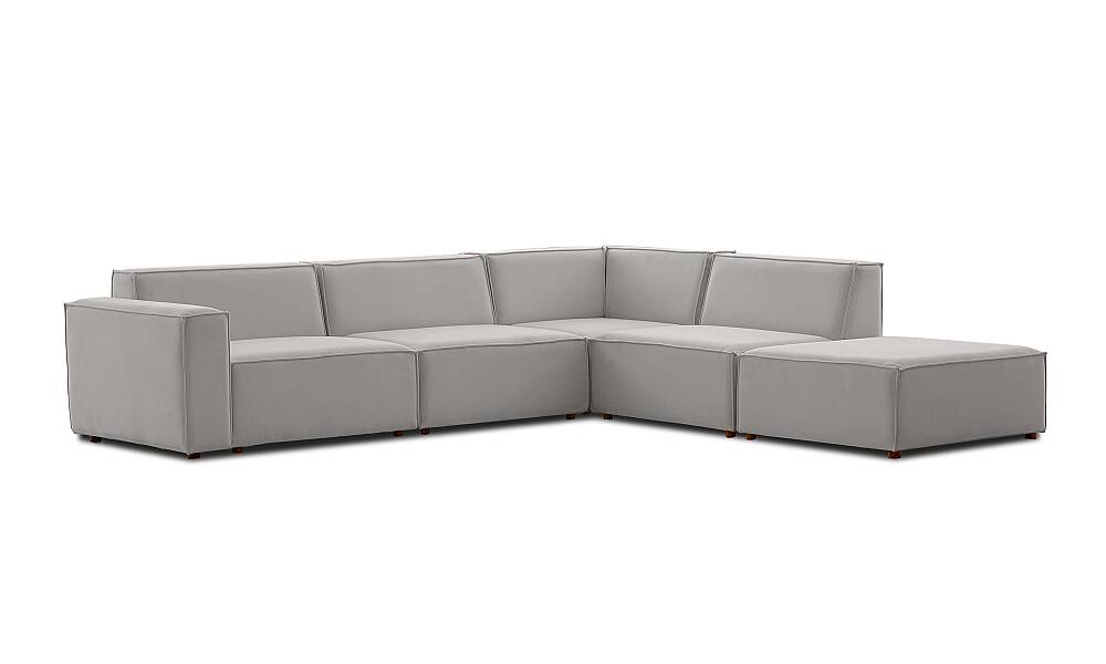 Asana Üç Tekli Köşe Koltuk ve Puf Takım Ürünü - 14