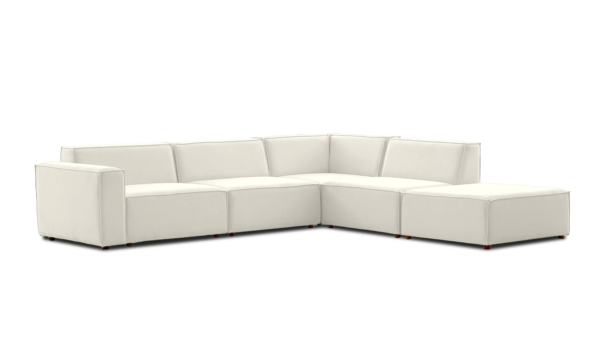 Asana Üç Tekli Köşe Koltuk ve Puf Takım Ürünü - 17