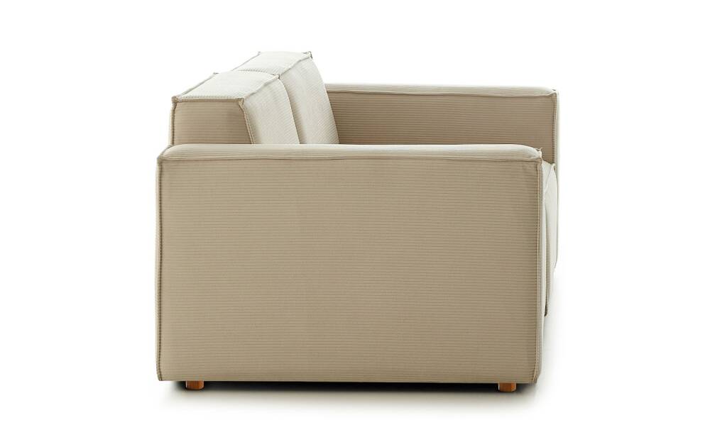 Asana Üçlü Fitilli Kadife Krem - 9