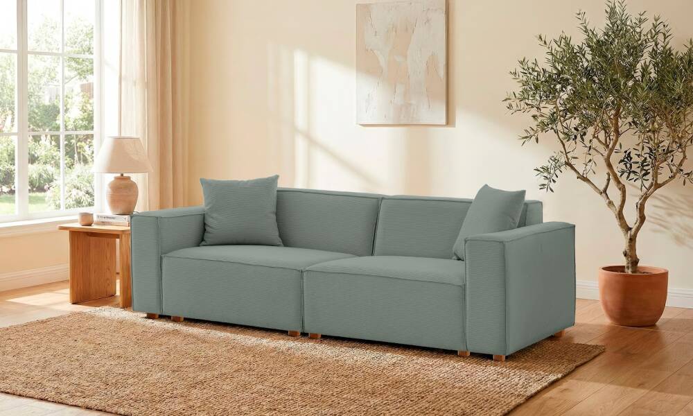 Asana Üçlü Fitilli Kadife Pastel Mavi (1)