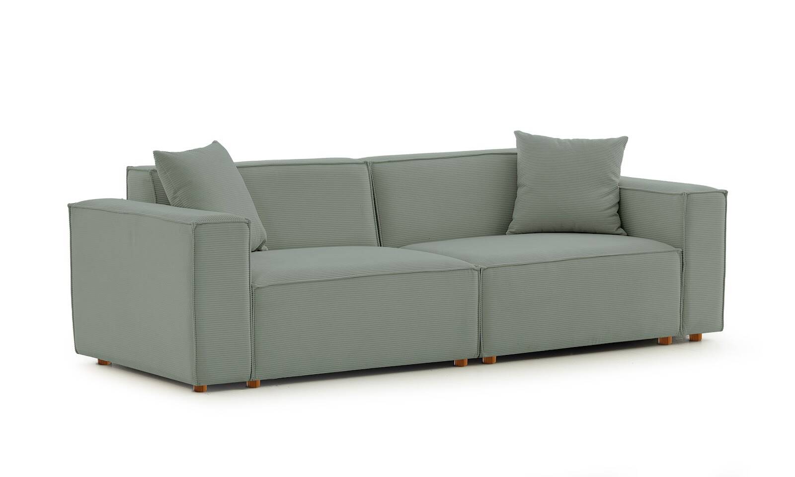 Asana Üçlü Fitilli Kadife Pastel Mavi - 5