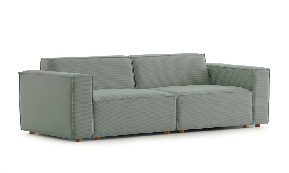 Asana Üçlü Fitilli Kadife Pastel Mavi - 4