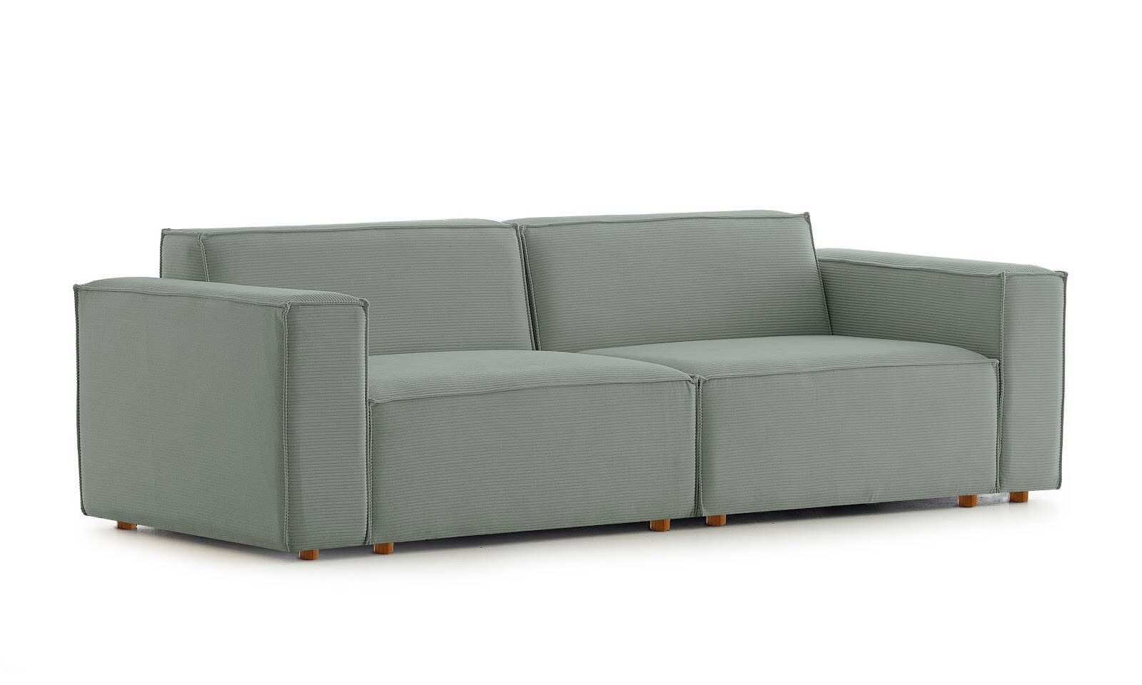 Asana Üçlü Fitilli Kadife Pastel Mavi - 4