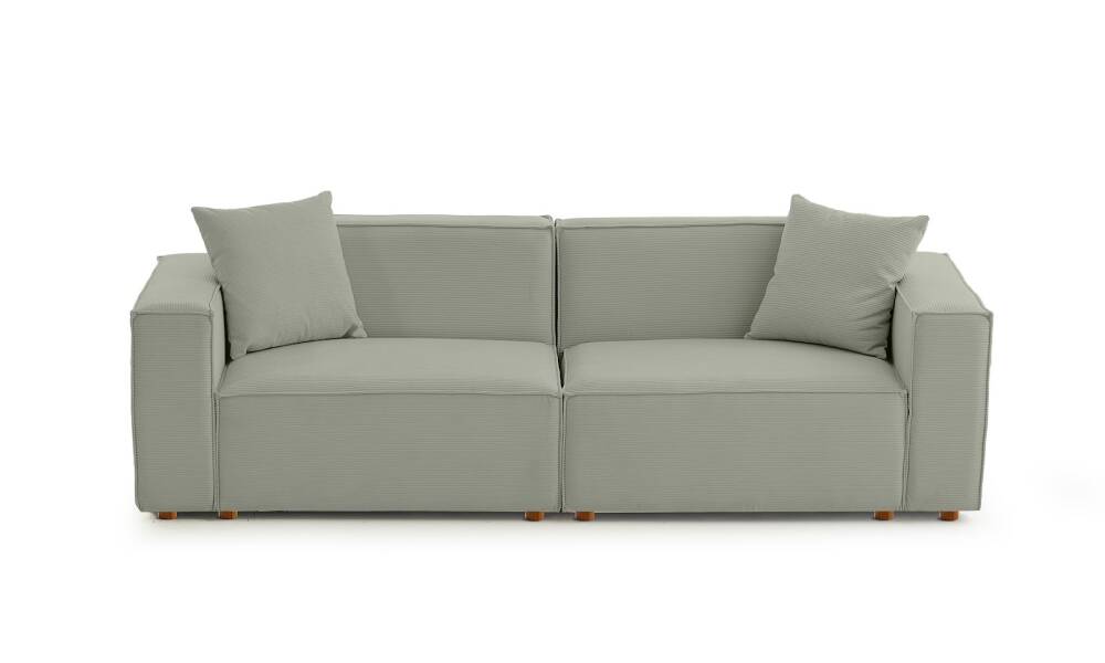 Asana Üçlü Fitilli Kadife Su Yeşili - 3