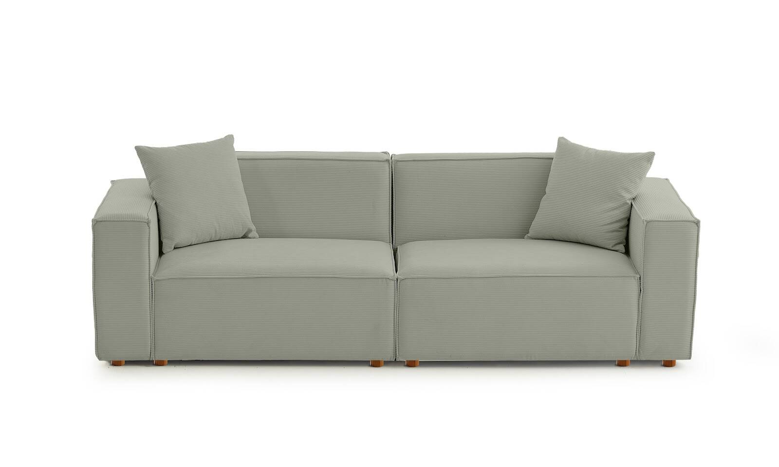 Asana Üçlü Fitilli Kadife Su Yeşili - 3